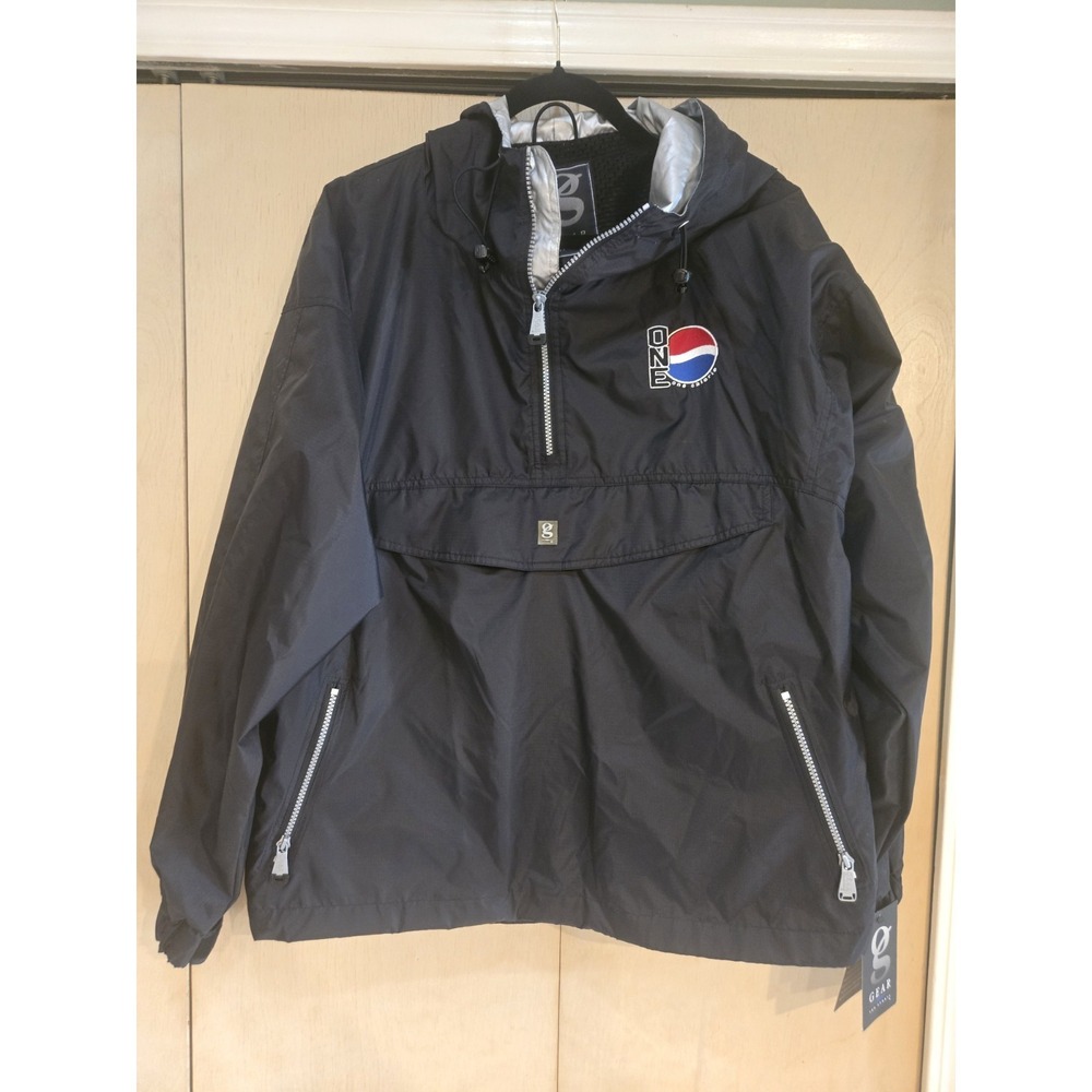 NWT Gear For Sports ONE Pepsi Bottler Hooded Anorak Windbreaker Jacket Large
